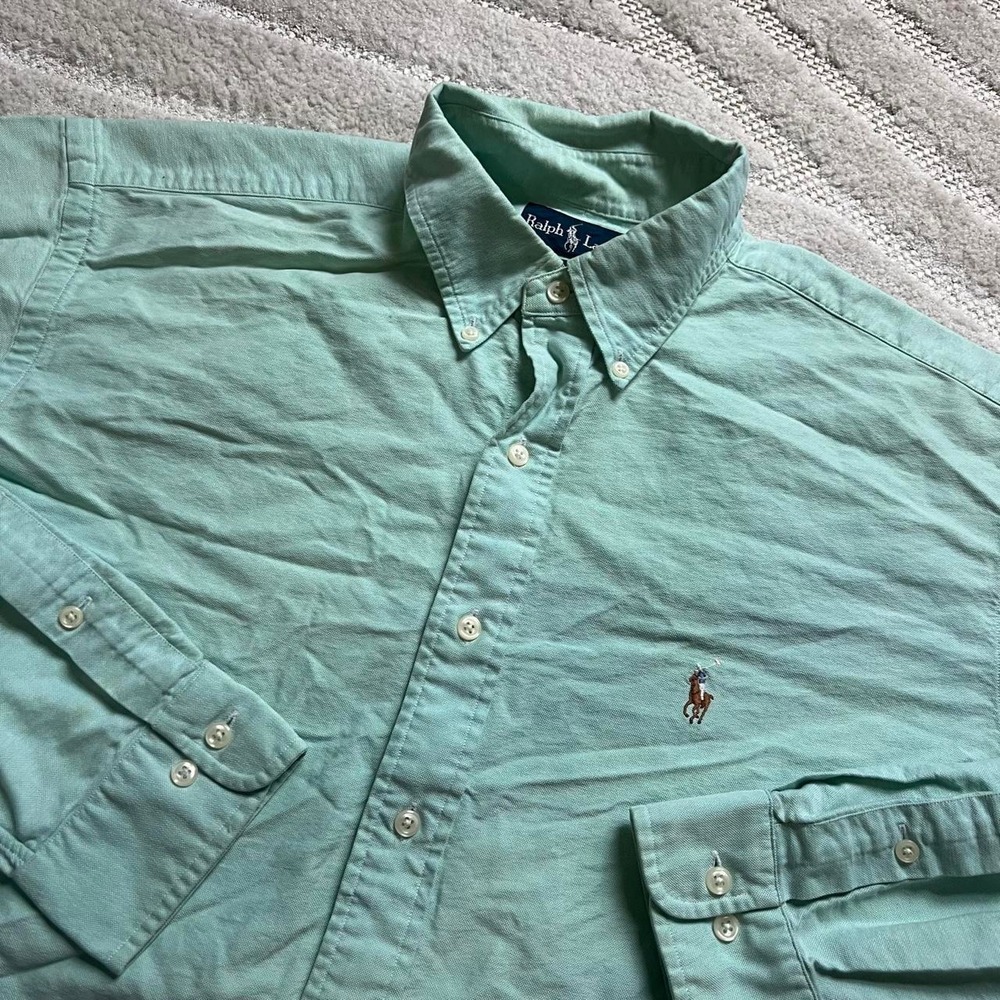 VTG 90s Polo Ralph Lauren button up real size XL Prepy Retro Classic Casual